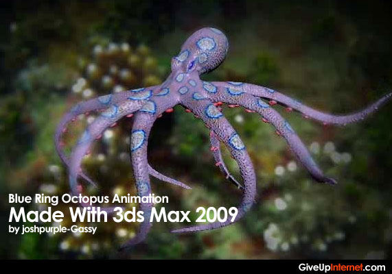 Blue Ring Octopus Animation With 3Ds Max 2009